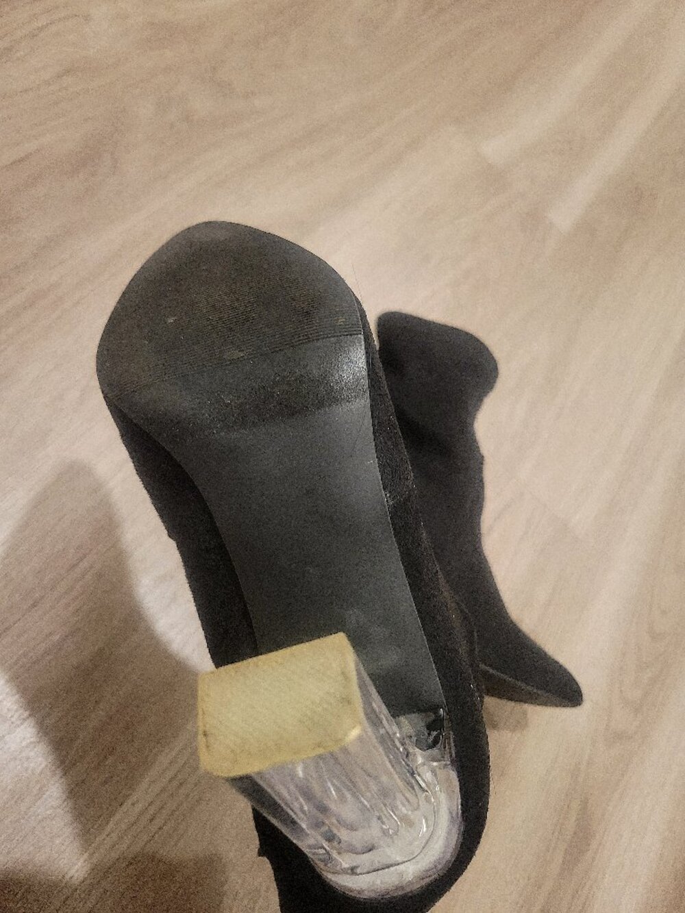 Translucent Heel Booties - Picture 12 of 12